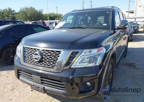 2018 Nissan Armada Platinum from USA, damaged, VIN JN8AY2NF9J9332266